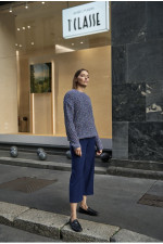 ΓΥΝΑΙΚΕΙΟ ΠΛΕΚΤΟ ΠΟΥΛΟΒΕΡ ΣΕ ΜΠΛΕ ΜΕΛΑΝΖΕ